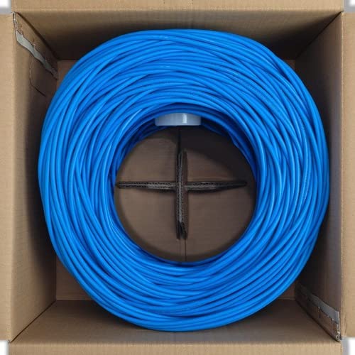 1000Ft Blue 4Xem Cat 5E Bulk Cable