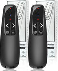 (2 Units) Wireless Presenter Remote, Clicker for Laptop PowerPoint Presentations Pointer, RF Computer Clicker for Presentations