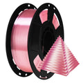 1.75mm Silk Rose Gold PLA Pink Pearlescent Shining 3D Printing Material, 1kg 2.2lbs 3D Plastic Material, Widely Support for FDM